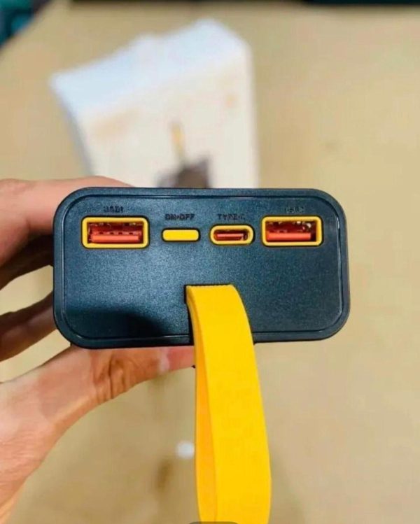 20,000mAh PD Power Bank – Sleek Transparent Design with Vibrant Side LED Lights