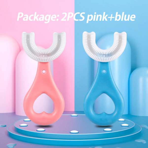 360 Degree U-shaped Baby Toothbrush Children Child Toothbrush Teethers Baby Brush Silicone Kids Teeth Oral Care Cleaning