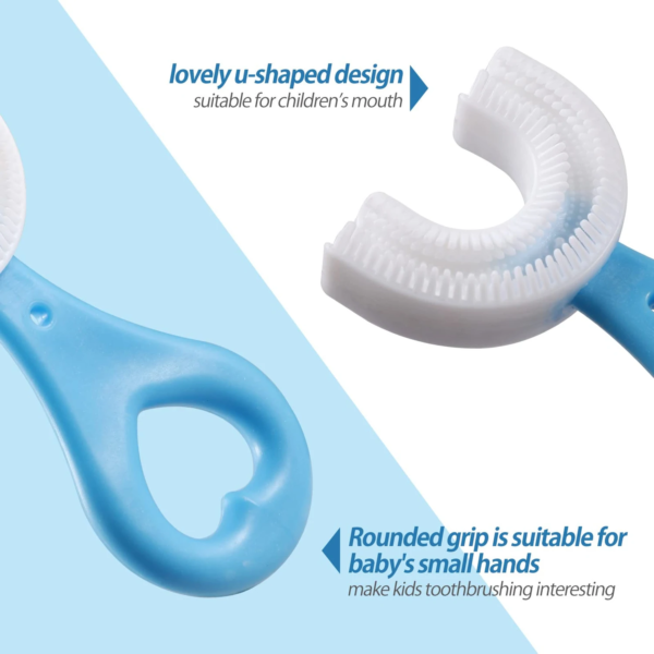 360 Degree U-shaped Baby Toothbrush Children Child Toothbrush Teethers Baby Brush Silicone Kids Teeth Oral Care Cleaning