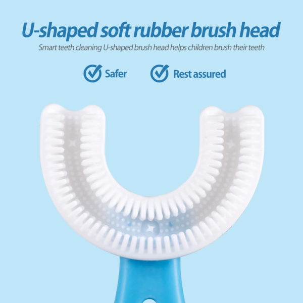 360 Degree U-shaped Baby Toothbrush Children Child Toothbrush Teethers Baby Brush Silicone Kids Teeth Oral Care Cleaning