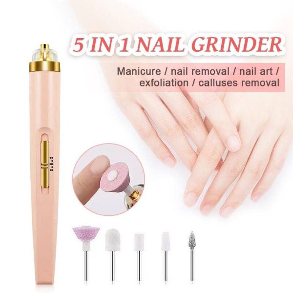 5-in-1 Professional Manicure Nail Kit – Salon-Quality Nail Finishing Tool for Perfect At-Home Grooming