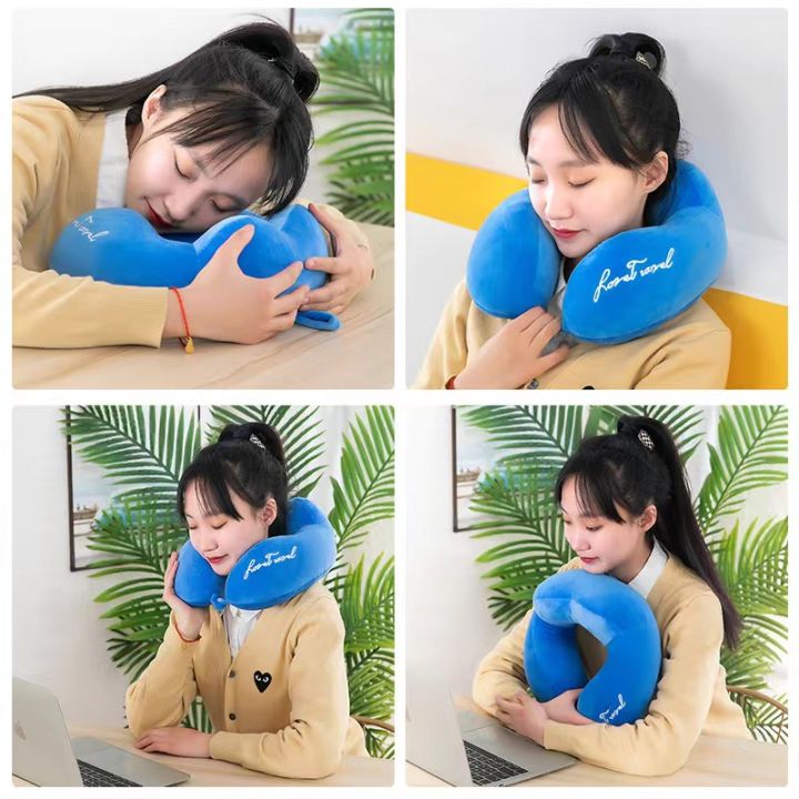 Imported U Shaped Pillows For Sleeping – Portable Travel Neck Pillows For Adults – Neck Pillow For Flight, Car & Home