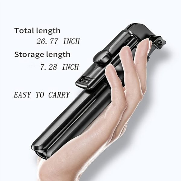 Selfie Stick With Tripod | Bluetooth Foldable Selfie Rod For Phone Action Camera Iphone
