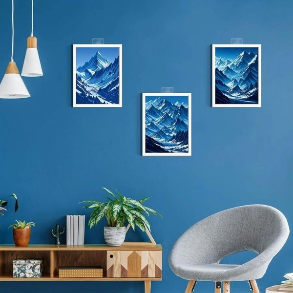 10-Piece Self-Adhesive Wall Hooks – Heavy-Duty, No-Drill Mounting for Frames, Keys, Towels & More