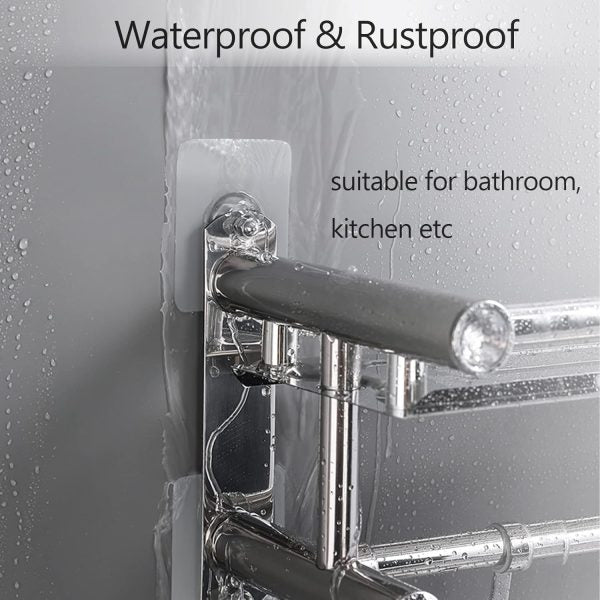 10-Piece Self-Adhesive Wall Hooks – Heavy-Duty, No-Drill Mounting for Frames, Keys, Towels & More