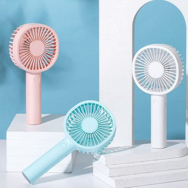 Portable Usb Rechargeable Fan | Handheld 3 Speed Strong Wind Electric Small Mini Cooling Fan