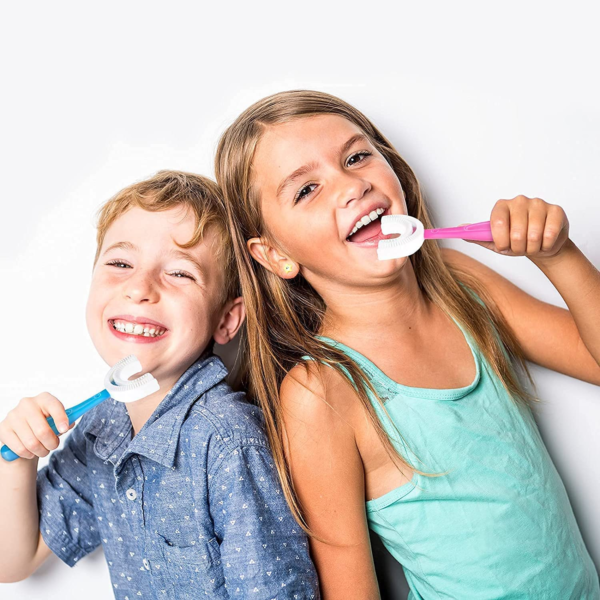 360 Degree U-shaped Baby Toothbrush Children Child Toothbrush Teethers Baby Brush Silicone Kids Teeth Oral Care Cleaning