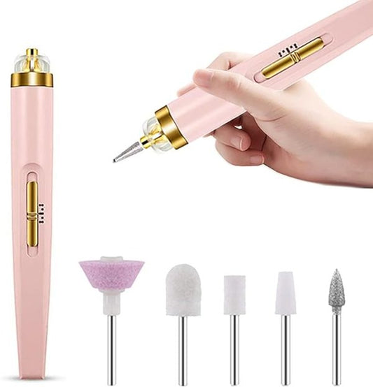 5-in-1 Professional Manicure Nail Kit – Salon-Quality Nail Finishing Tool for Perfect At-Home Grooming