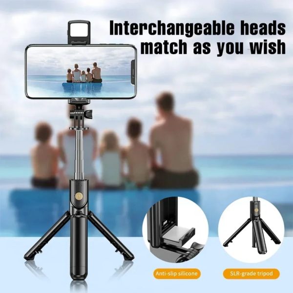 Selfie Stick With Tripod | Bluetooth Foldable Selfie Rod For Phone Action Camera Iphone