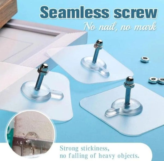10-Piece Self-Adhesive Wall Hooks – Heavy-Duty, No-Drill Mounting for Frames, Keys, Towels & More